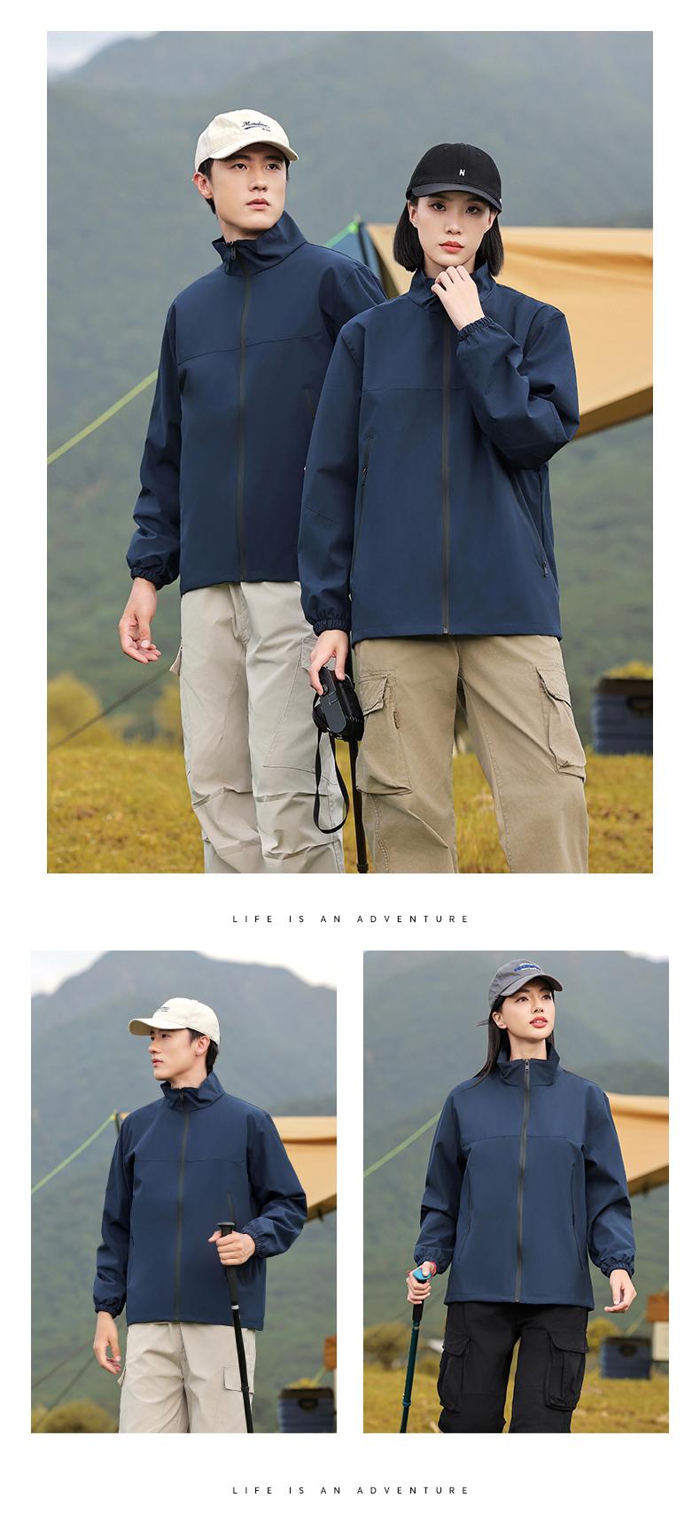 K-2488 Autumn new product Stand collar color matching thin windbreaker (main model in stock) hot sale jacket