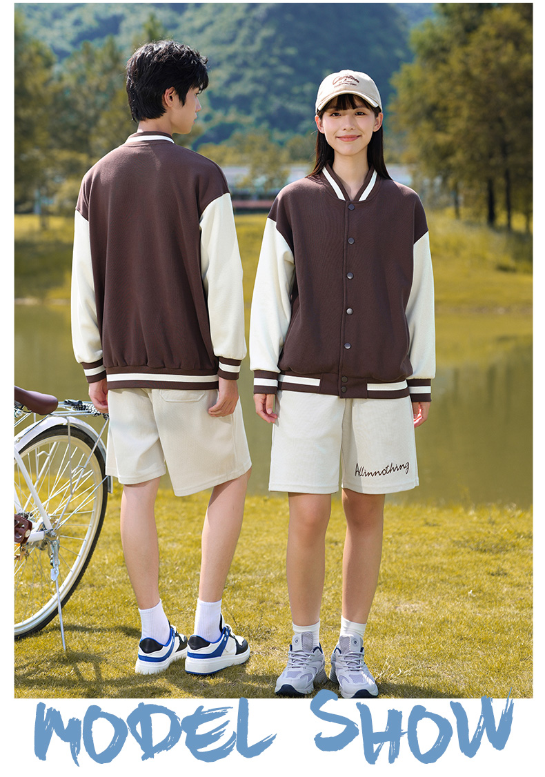 New oxygen cotton drop shoulder couple baseball uniform GT3-8808