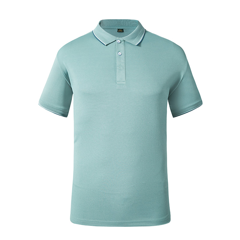 180g fine cotton short-sleeved lapel polo shirt L18-6688