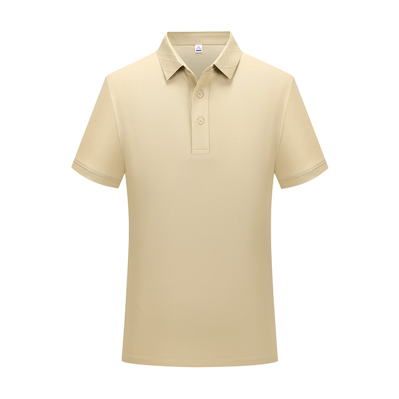 190g moisture-absorbing and breathable mulberry silk fine pearl short-sleeved lapel polo shirt HW01-9806