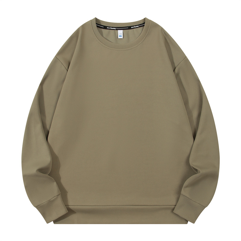 300g air layer healthy double-sided fabric drop shoulder round neck sweatshirt W03-S9008