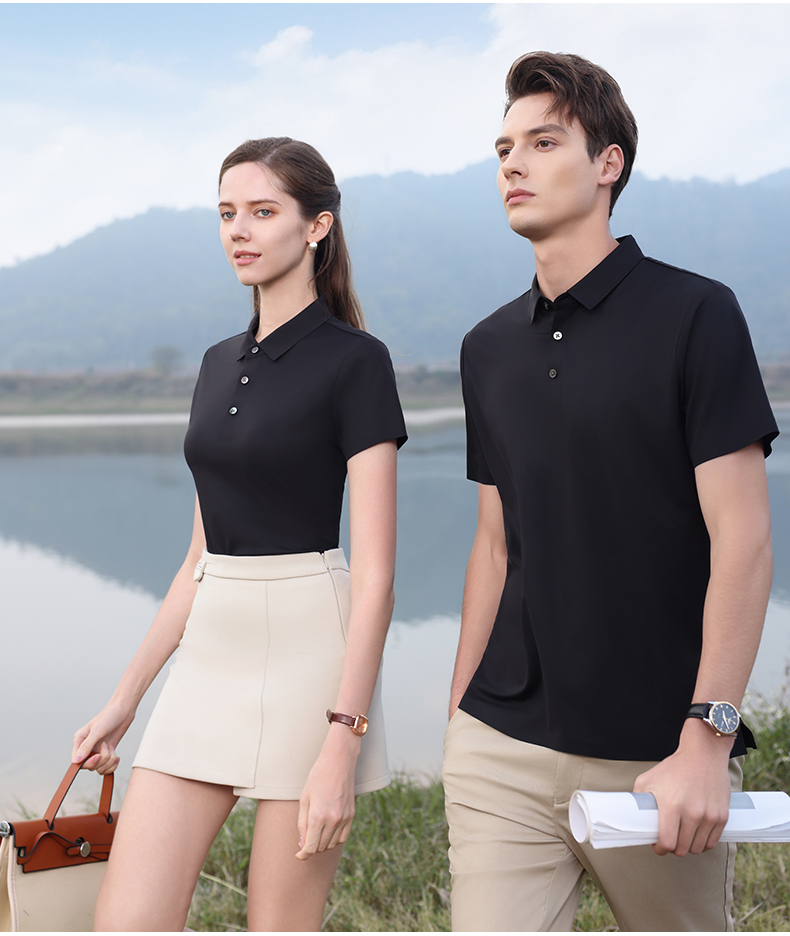 200g 200 seamless lapel short-sleeved POLO shirt GJ32-50359