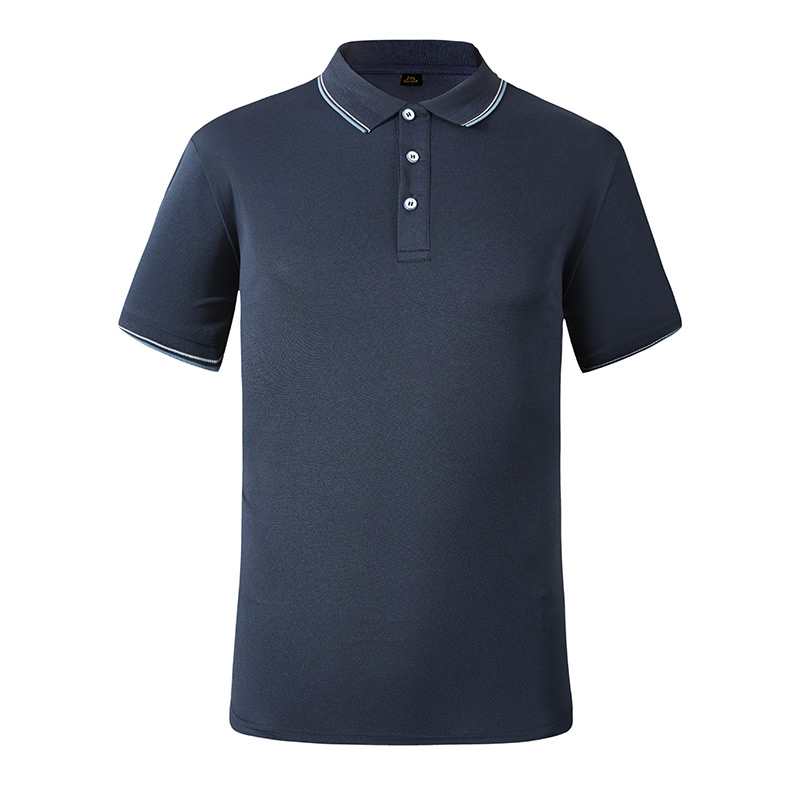 180g fine cotton short-sleeved lapel polo shirt L18-6688