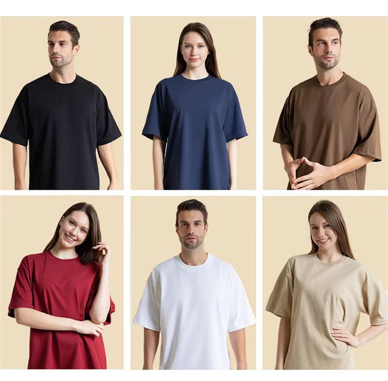 300g American heavy solid color round neck T-shirt BC8-300