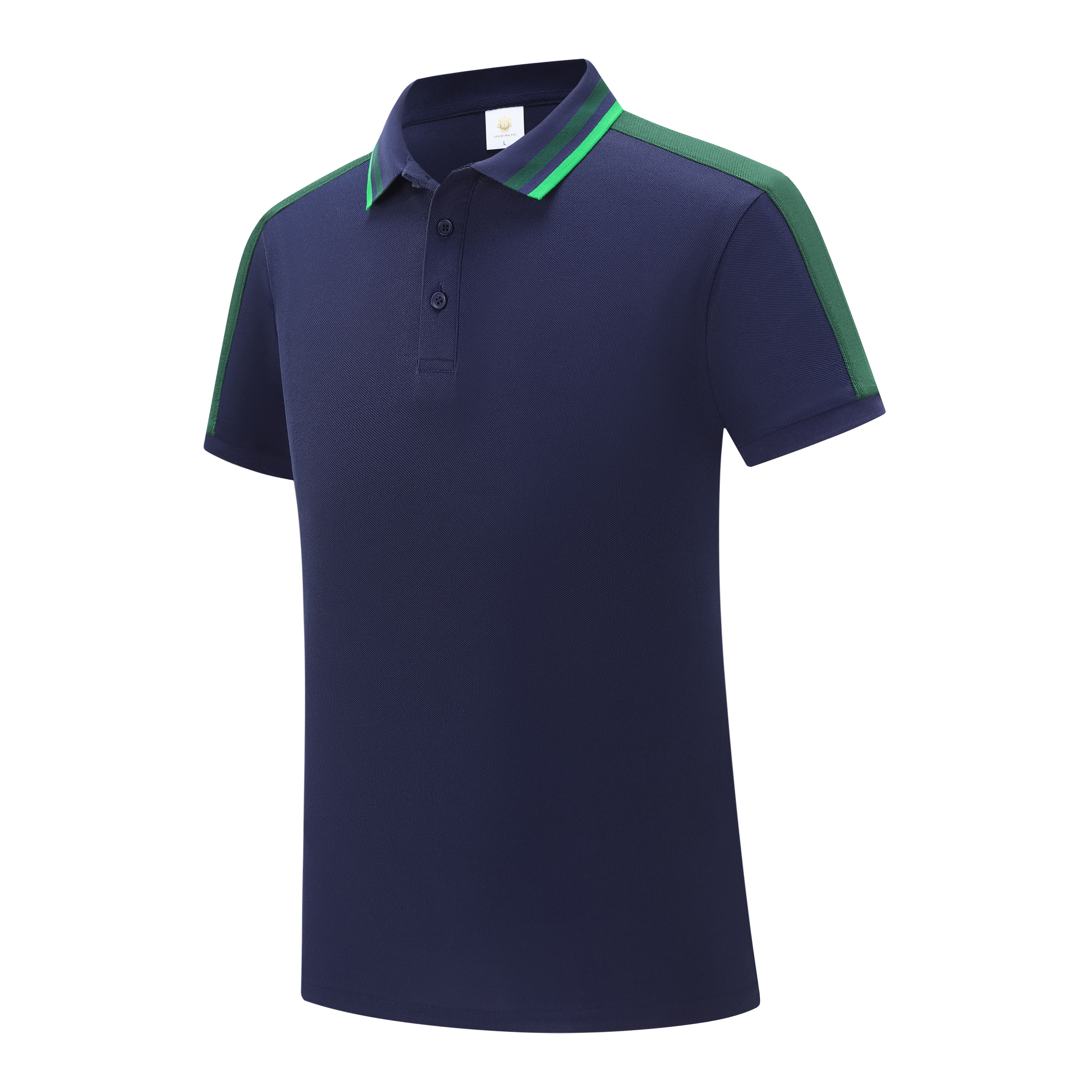 220g moisture-absorbing and breathable Hagis shoulder-matched short-sleeved lapel polo shirt HW01-939