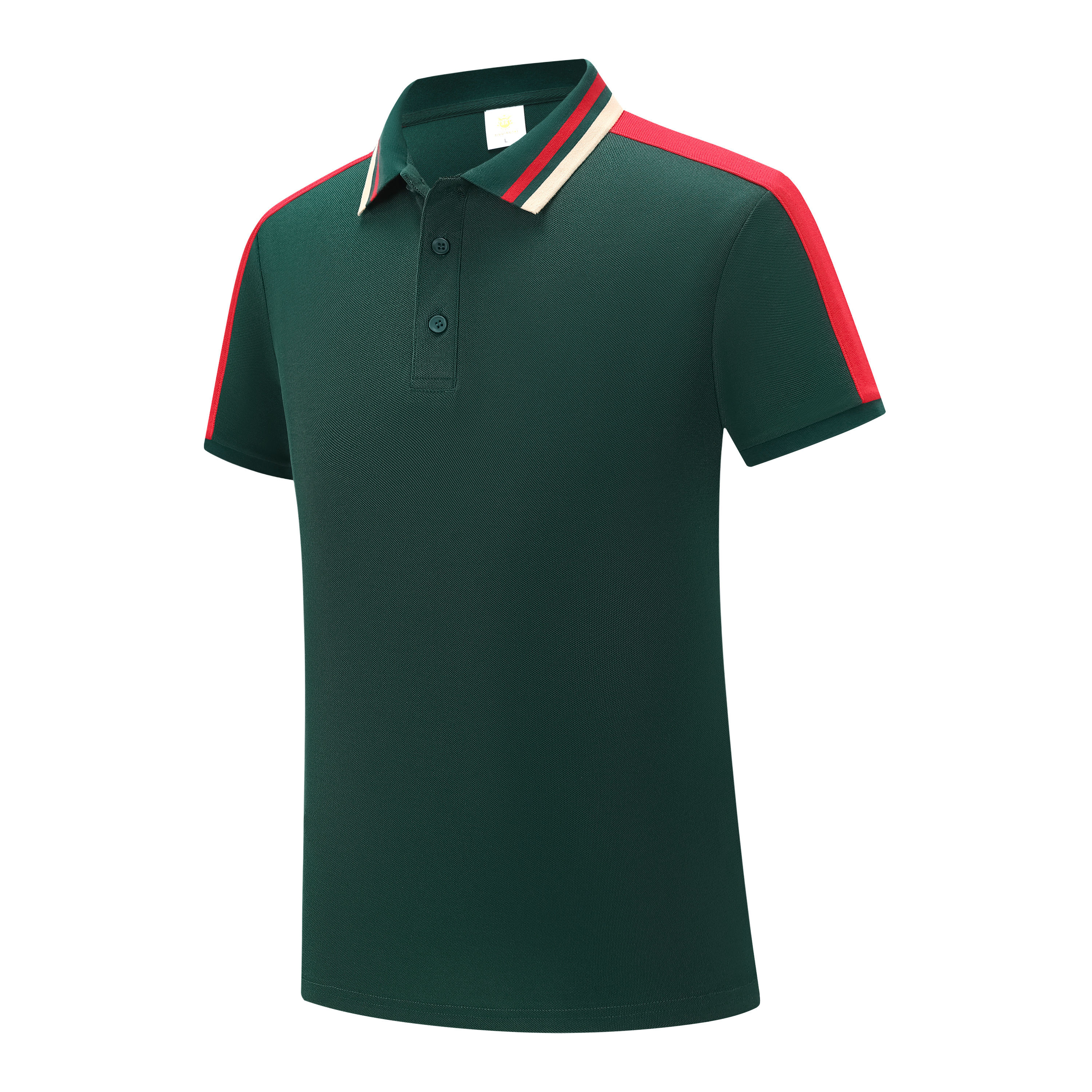 220g moisture-absorbing and breathable Hagis shoulder-matched short-sleeved lapel polo shirt HW01-939