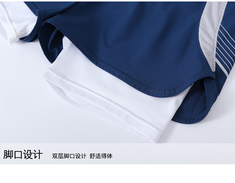 Lightweight breathable drawstring waist ice silk casual shorts KD3-9922