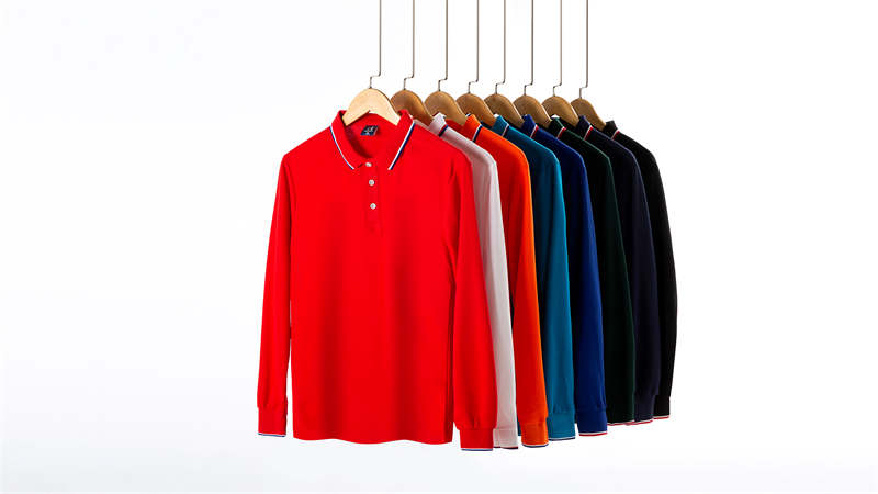 220g combed cotton lapel long-sleeved POLO shirt G17-608 long sleeve