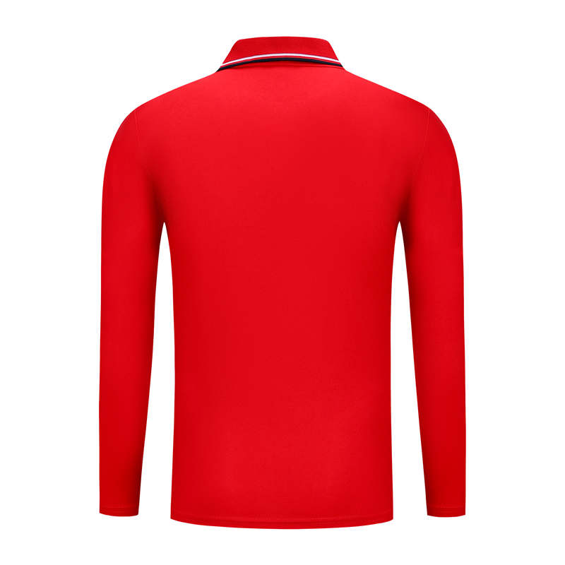 190g color collar business lapel long sleeve POLO shirt G17-A699