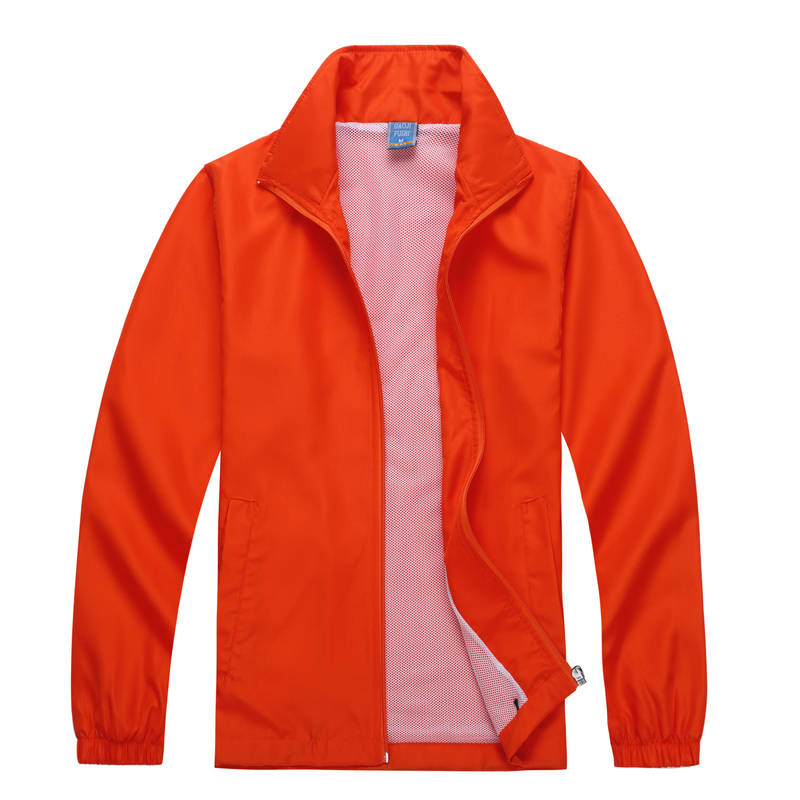 601#220g peach long-sleeved windbreaker jacket