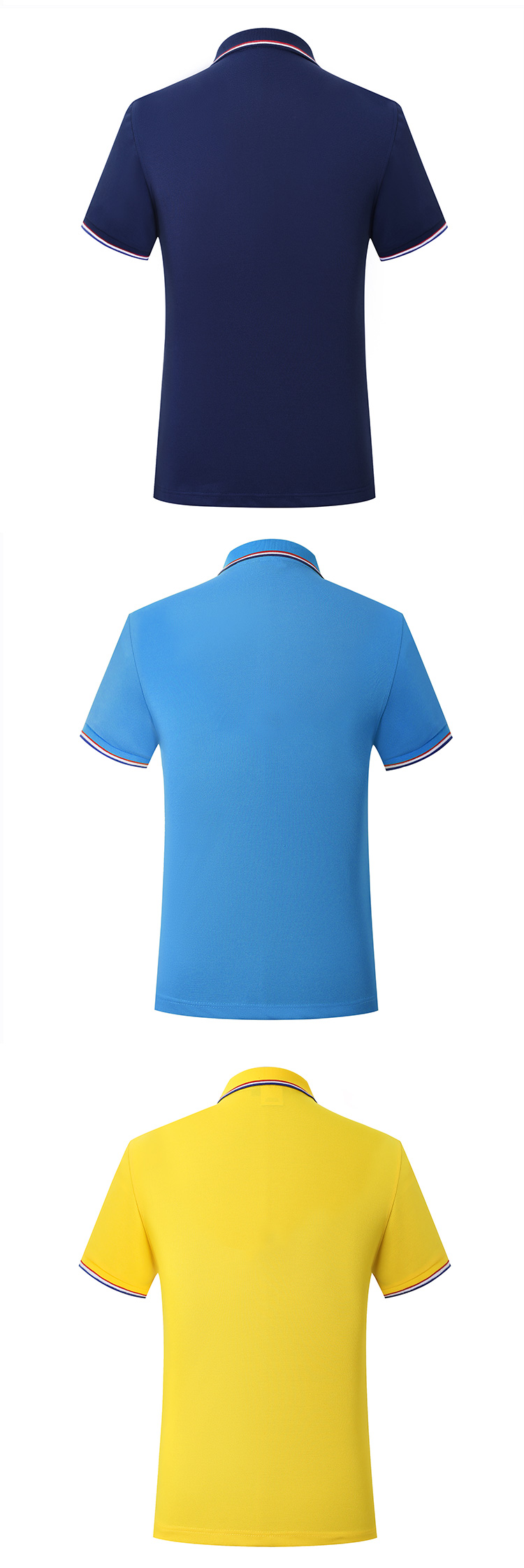 Ice silk cotton pique lapel polo shirt short sleeves GJ15-2908