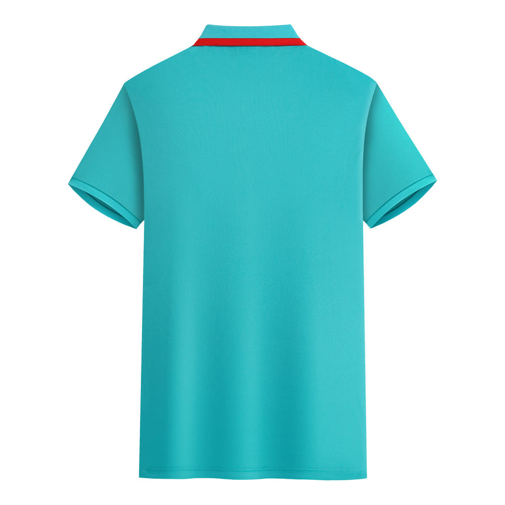 200g imitation cotton contrast collar short-sleeved Polo shirt GJ53-2108