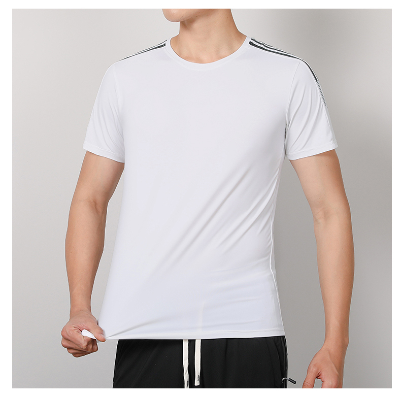 Cool fabric sports casual round neck short sleeves KC1-8002