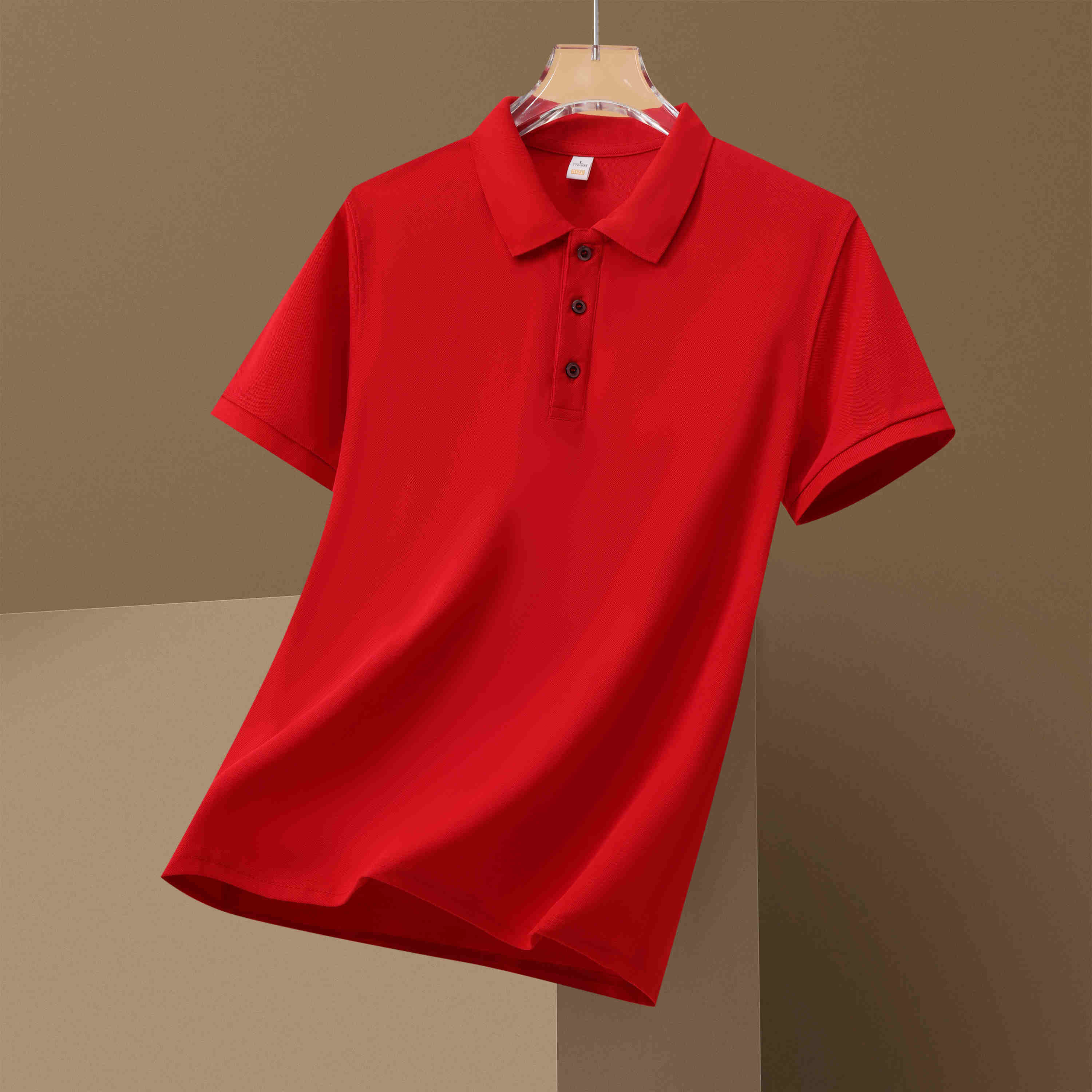 210g ice cotton solid color casual short-sleeved lapel polo shirt W01-A11