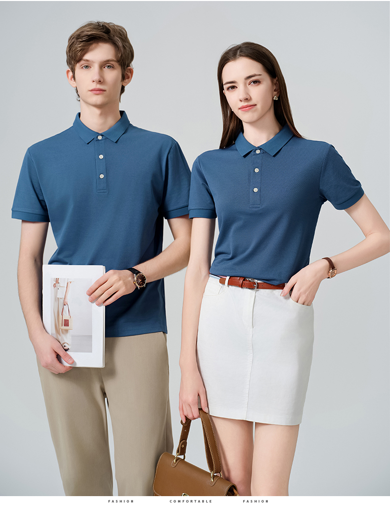 Silk lapel short-sleeved POLO shirt CYC-8085