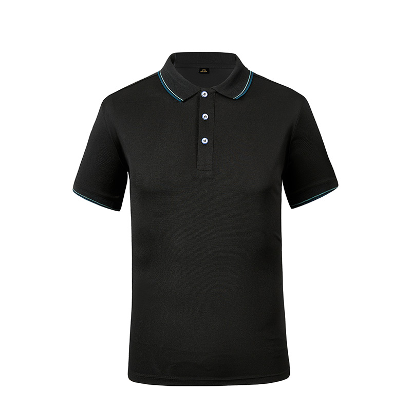 180g fine cotton short-sleeved lapel polo shirt L18-6688