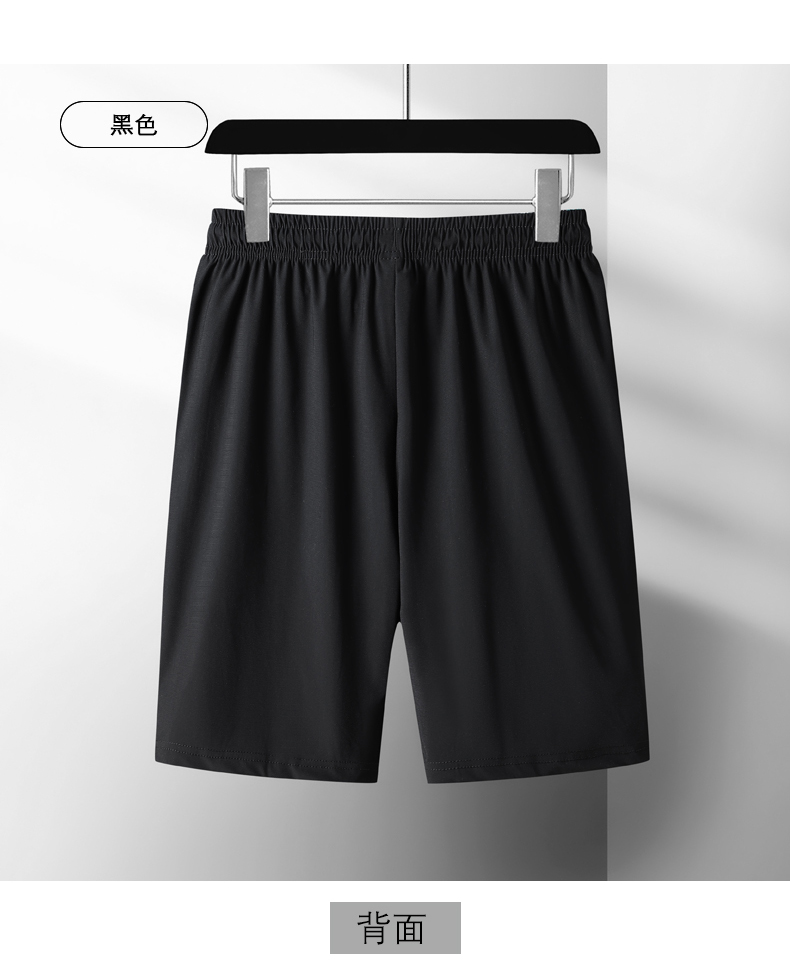 Flat-leg ice silk casual shorts KX1-229