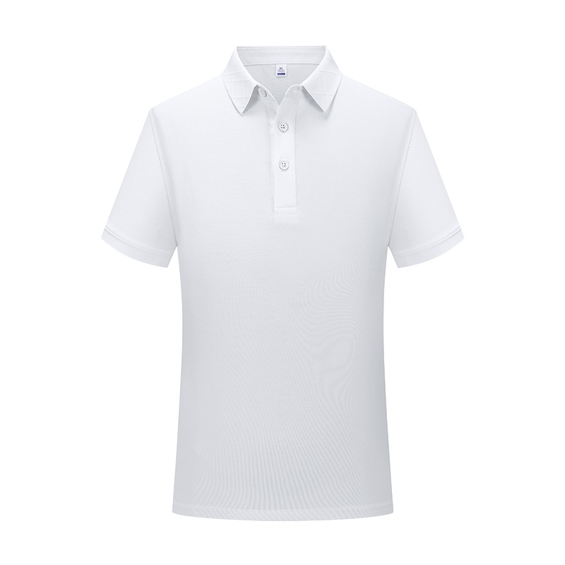 190g moisture-absorbing and breathable mulberry silk fine pearl short-sleeved lapel polo shirt HW01-9806