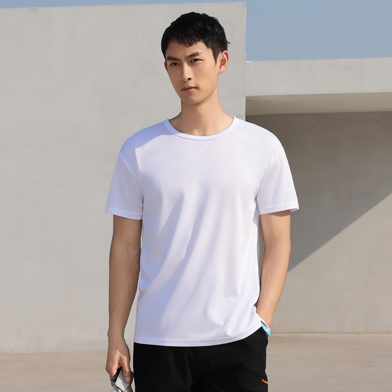 Needle eye quick-drying round neck short sleeve adult style HW01-3888