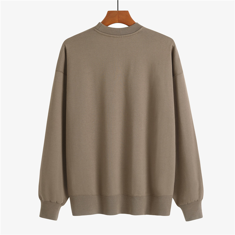 400g washed national trend drop shoulder round neck sweatshirt GJ65-C series