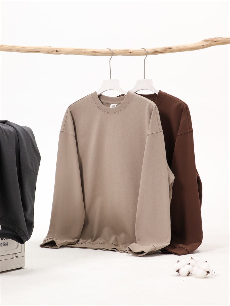 450g high quality heavyweight large terry large version round neck sweatshirt G21-U-XU29