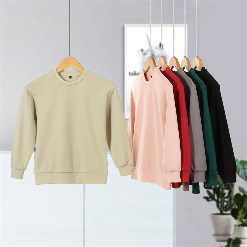 320g double-stranded cotton terry children round neck sweatshirt W03-S9006