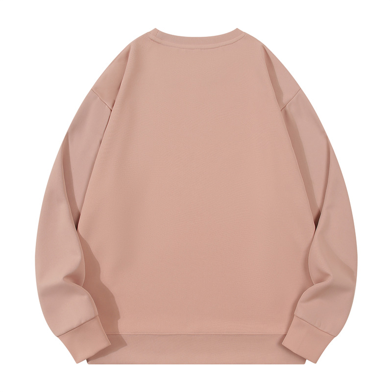 300g air layer healthy double-sided fabric drop shoulder round neck sweatshirt W03-S9008