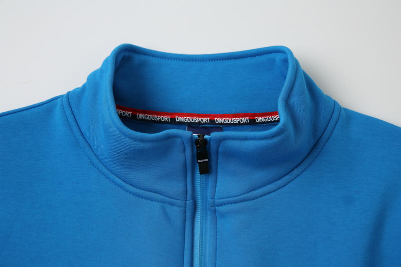 DD8018# 580G Plus Velvet Stand Collar Zipper Cotton Sweatshirt