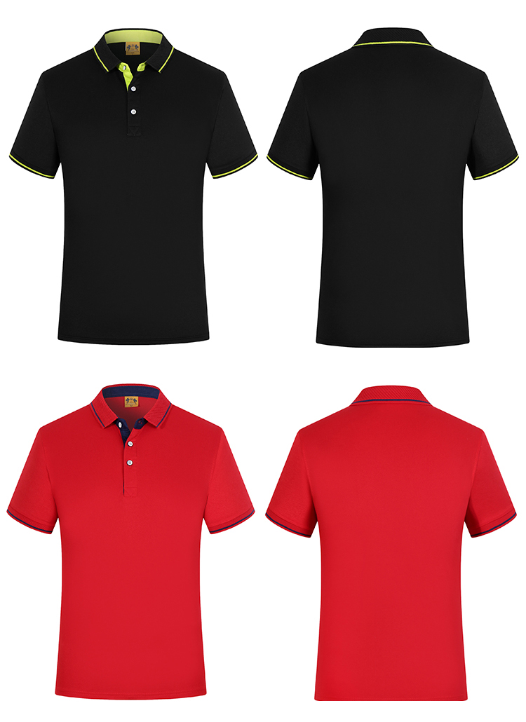 220g silk cotton lapel short-sleeved POLO shirt universal GJ12-1878A