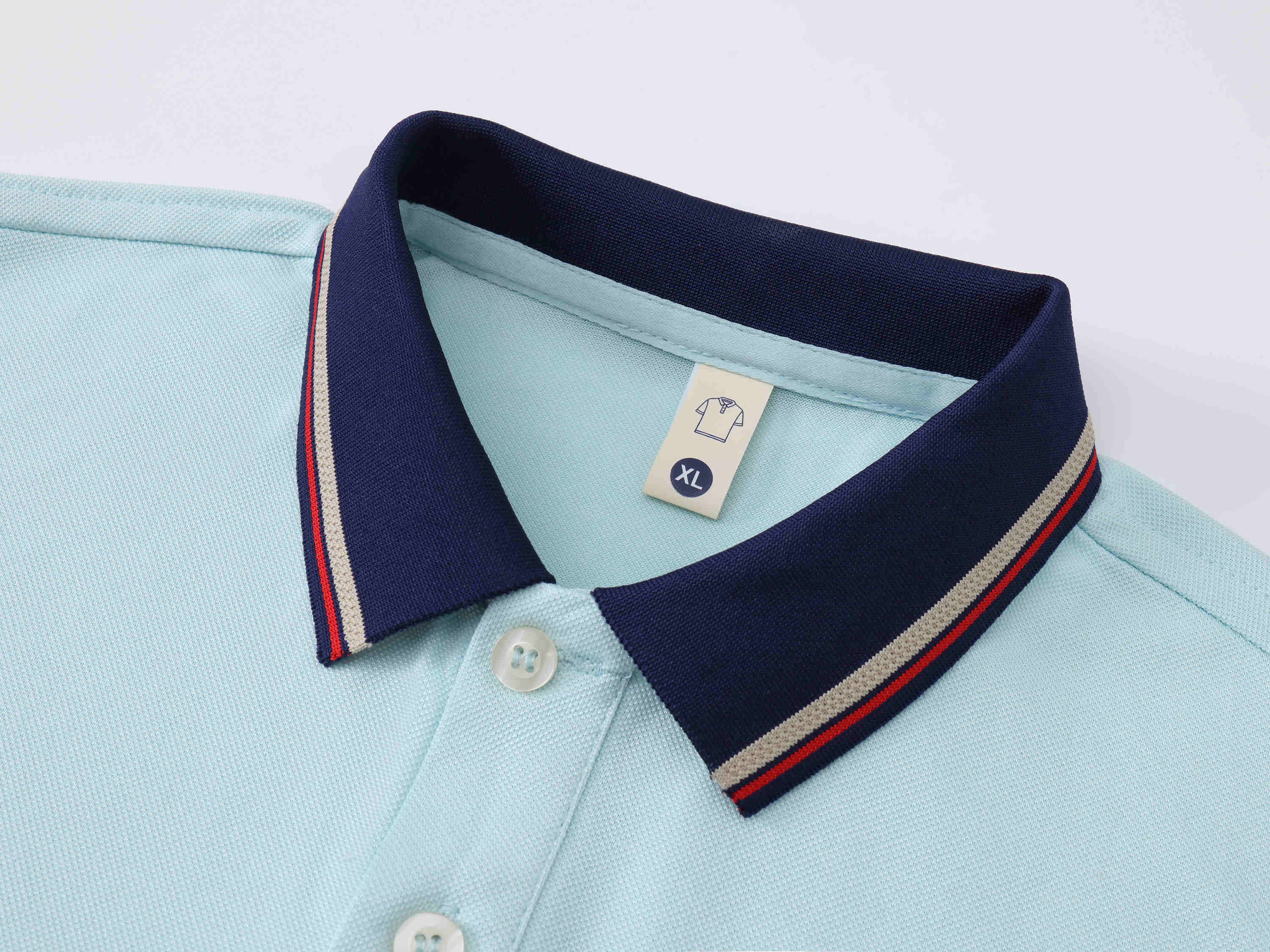 220g gentleman contrast color collar business short-sleeved lapel polo shirt children style W01-A2402