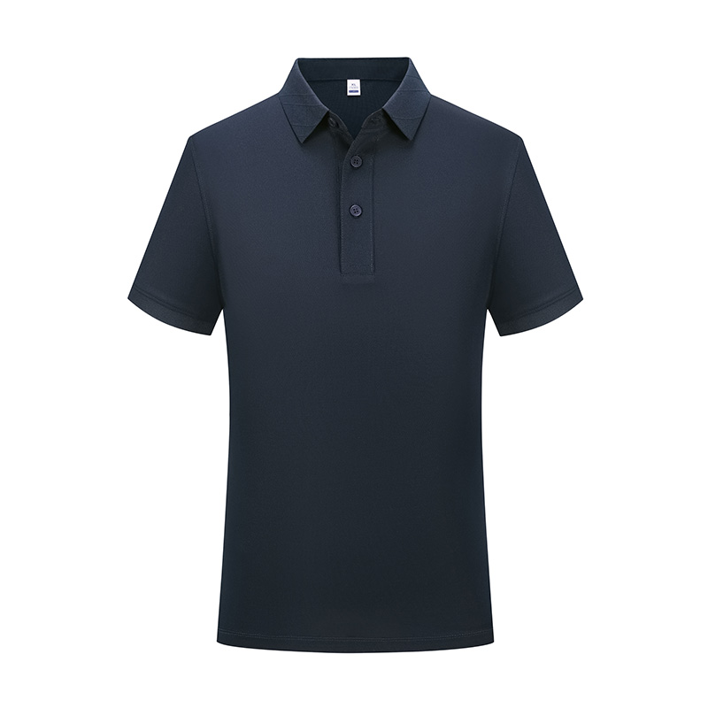 190g moisture-absorbing and breathable mulberry silk fine pearl short-sleeved lapel polo shirt HW01-9806