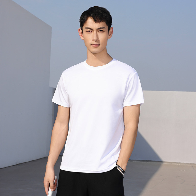 Needle eye quick-drying round neck short sleeve adult style HW01-3888