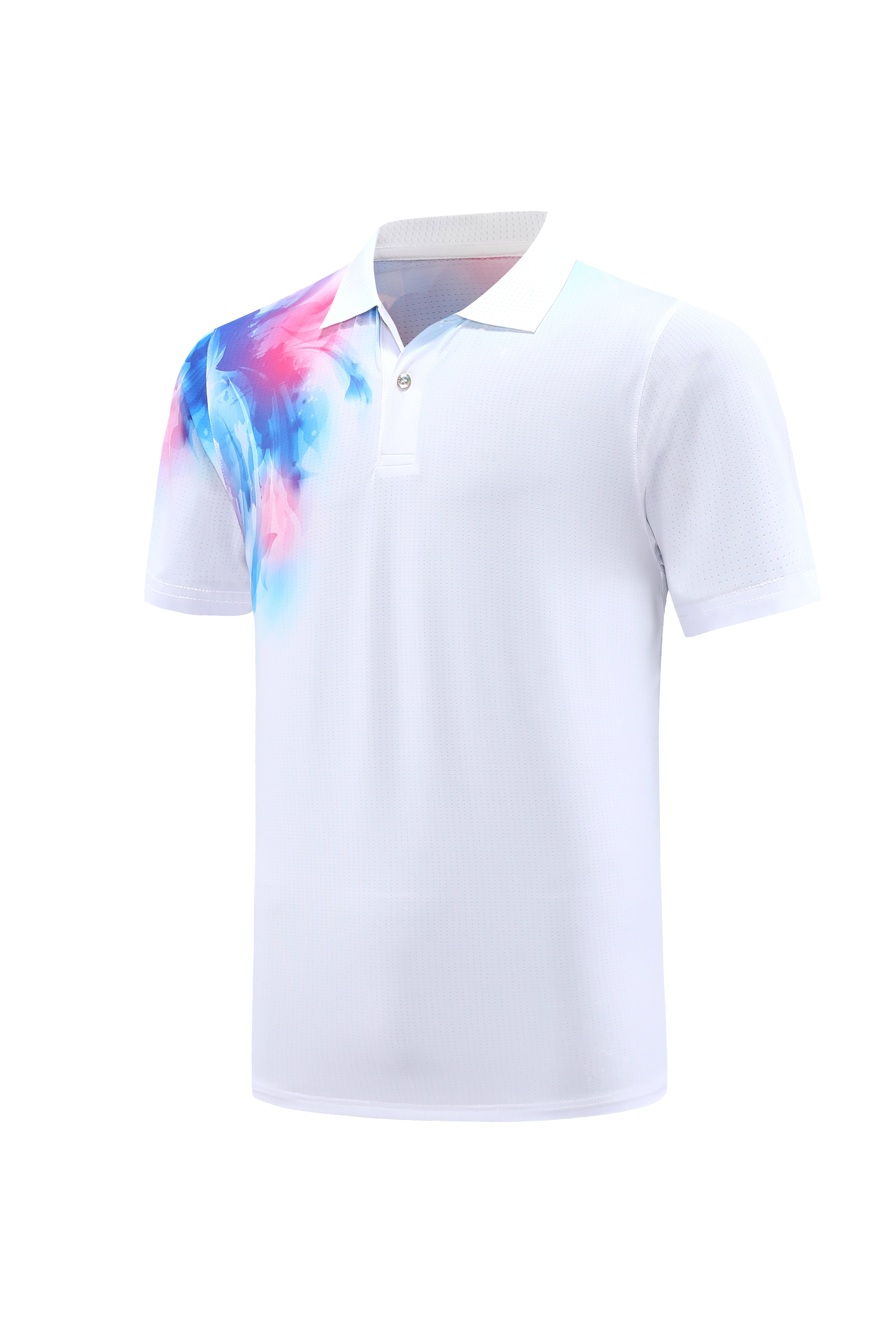 Moisture wicking gradient tie-dye round neck short sleeves 110-1851