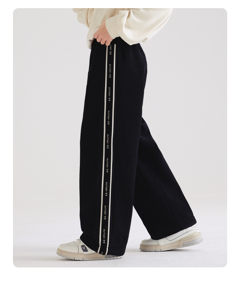 Children wear plus velvet ribbon corduroy sweatpants 220-BD1674