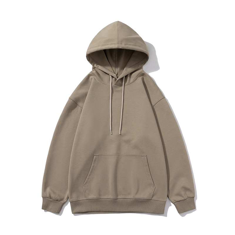 350g loose solid color water soft cotton hoodie drop shoulder sweatshirt B08-water soft hoodie