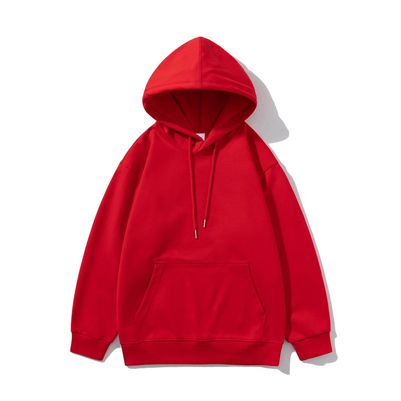 350g loose solid color water soft cotton hoodie drop shoulder sweatshirt B08-water soft hoodie