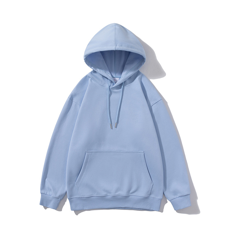 350g loose solid color water soft cotton hoodie drop shoulder sweatshirt B08-water soft hoodie