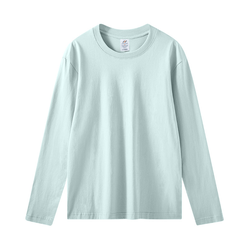 230g20 combed tight siro cotton round neck long sleeve T-shirt G21-U-X93C