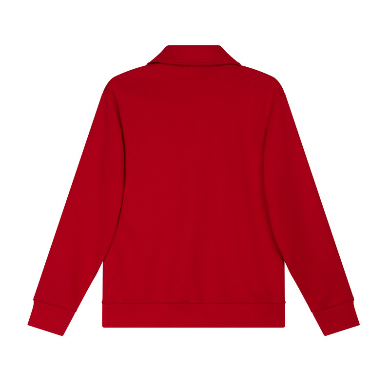 380g combed brushed contrast color half zip stand collar sweatshirt G21-U-X45016