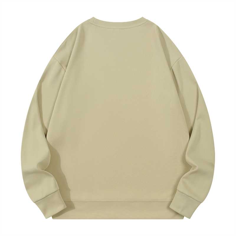 300g air layer healthy double-sided fabric drop shoulder round neck sweatshirt W03-S9008