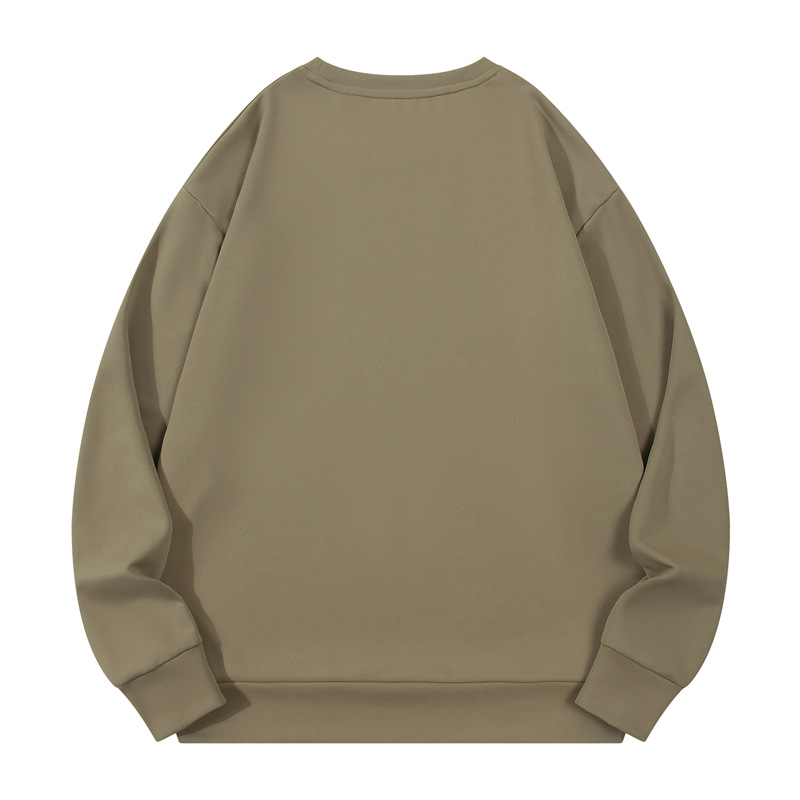 300g air layer healthy double-sided fabric drop shoulder round neck sweatshirt W03-S9008