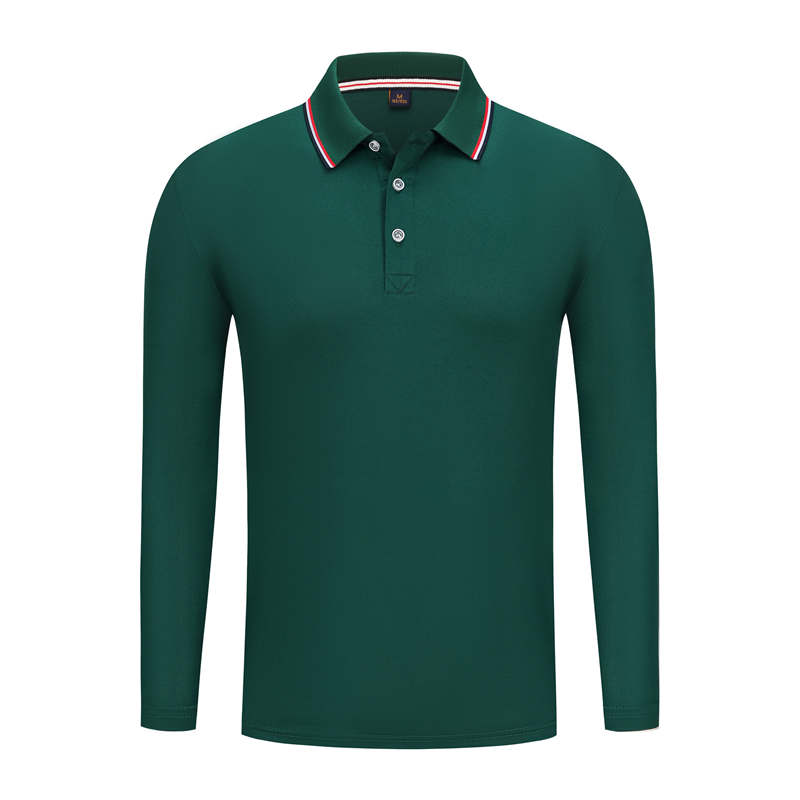 190g color collar business lapel long sleeve POLO shirt G17-A699