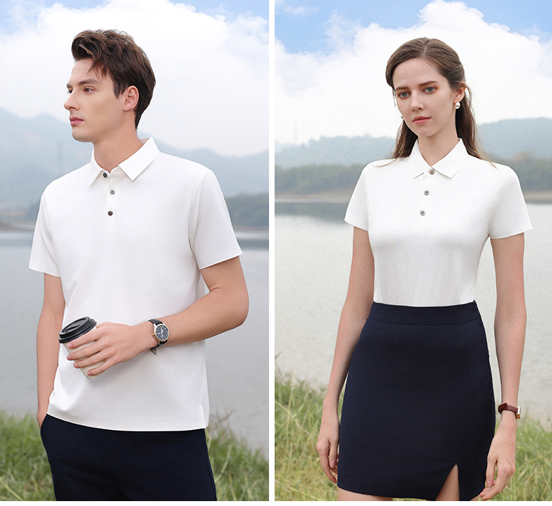 200g 200 seamless lapel short-sleeved POLO shirt GJ32-50359