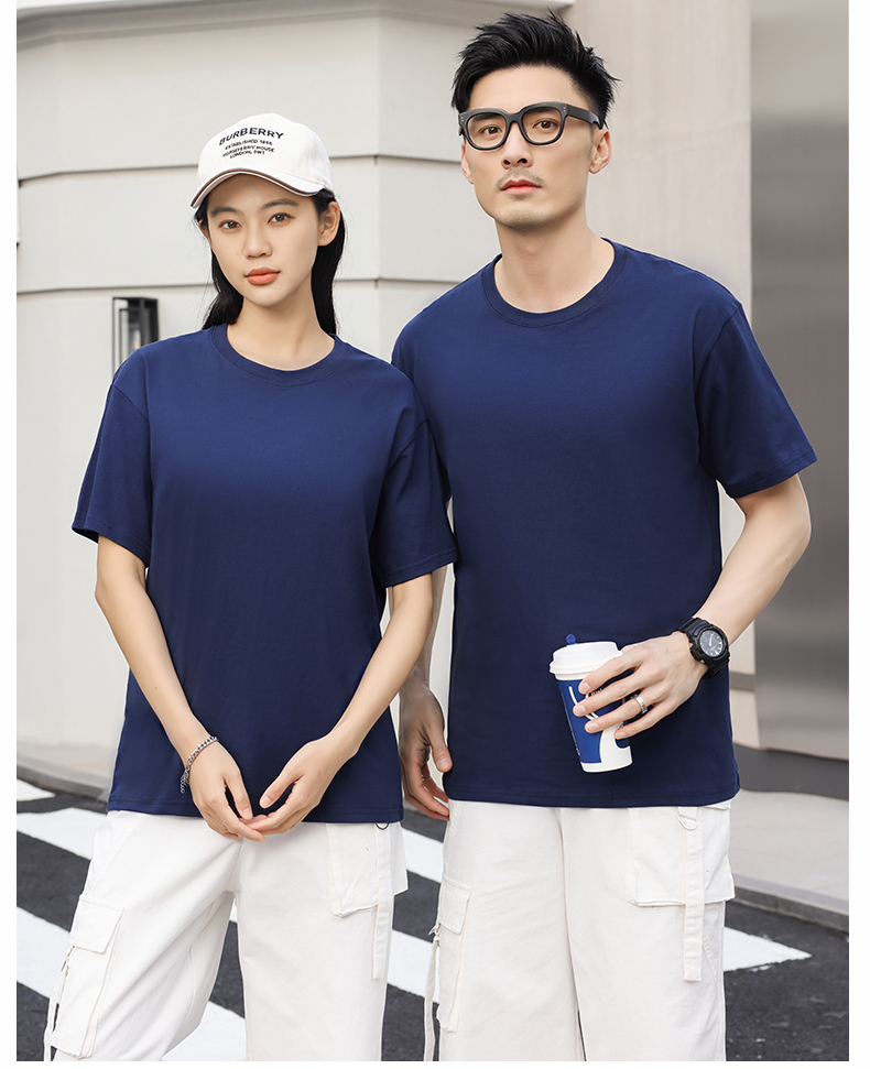 240g heavyweight drop shoulder round neck short sleeves H16-240