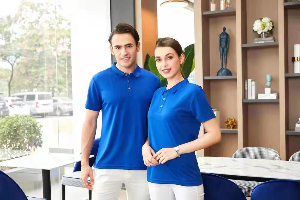 150g fashion pinhole quick-drying short-sleeved lapel polo shirt GJ57-2803