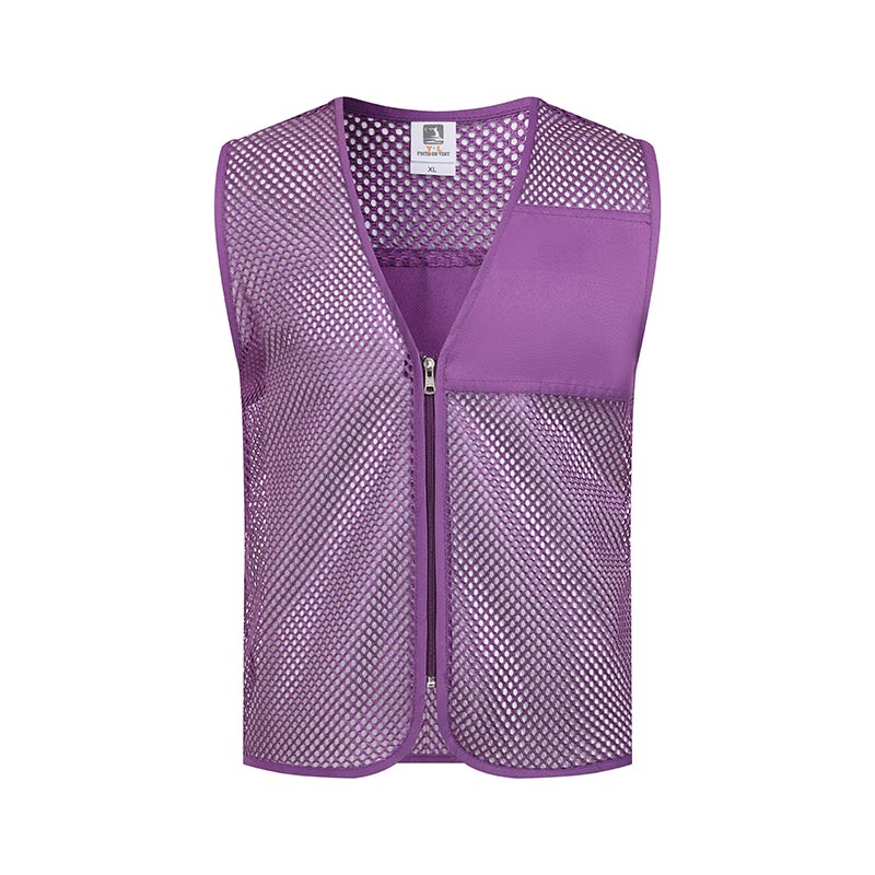 Pocketless single-sided fishnet vest GJ57-8010