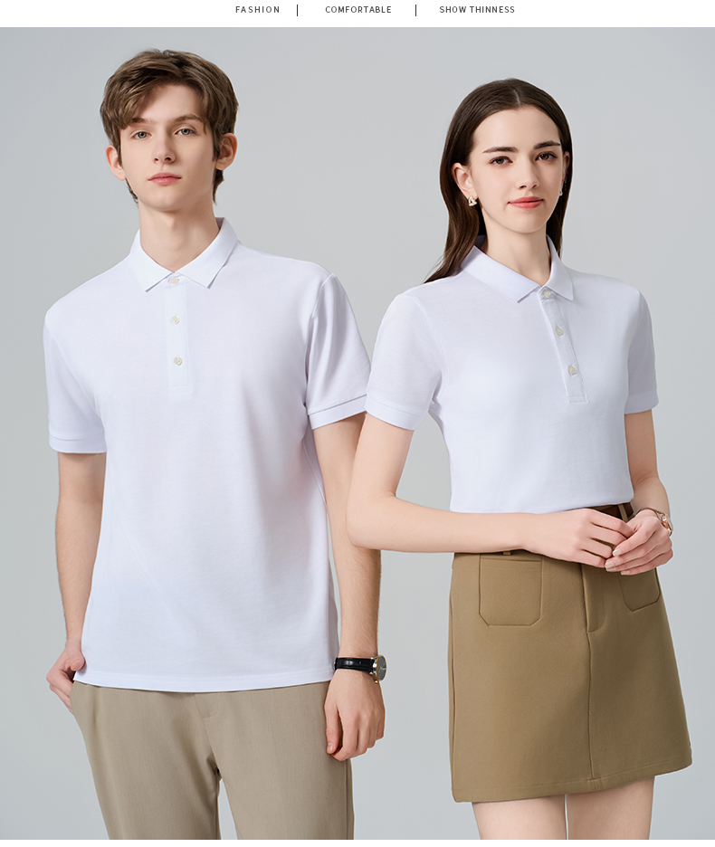 Silk lapel short-sleeved POLO shirt CYC-8085