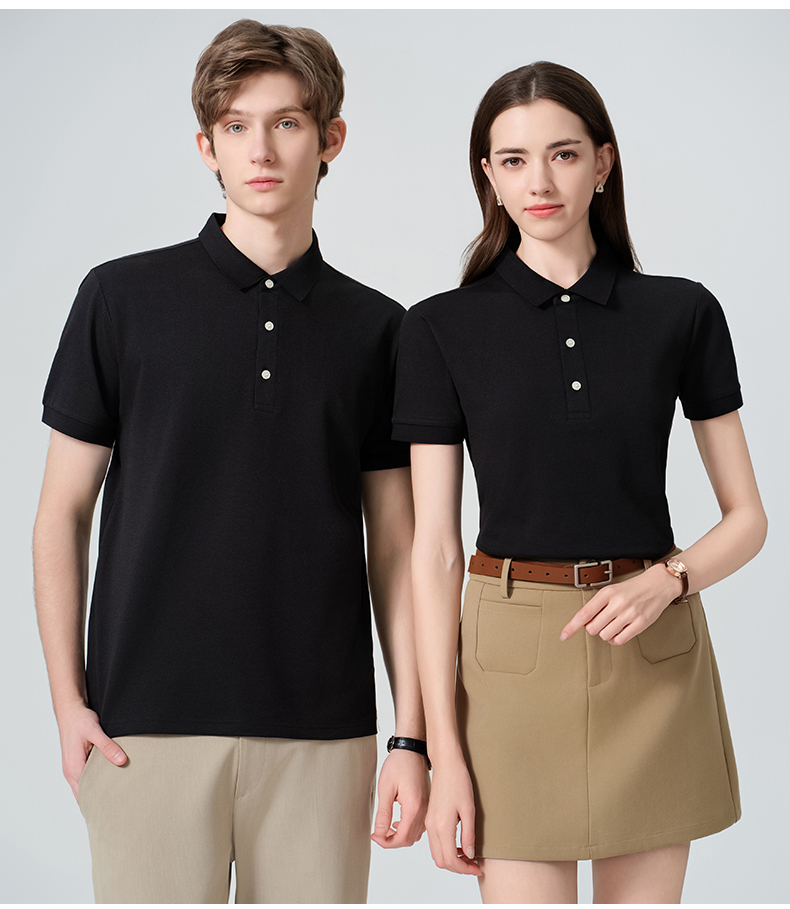 Silk lapel short-sleeved POLO shirt CYC-8085