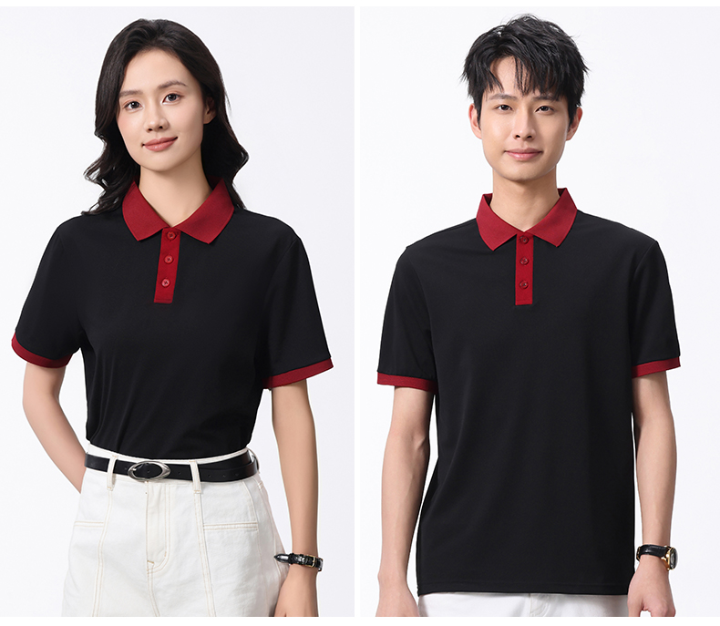 Colorblock Lapel Short Sleeve POLO Shirt SNS-6611