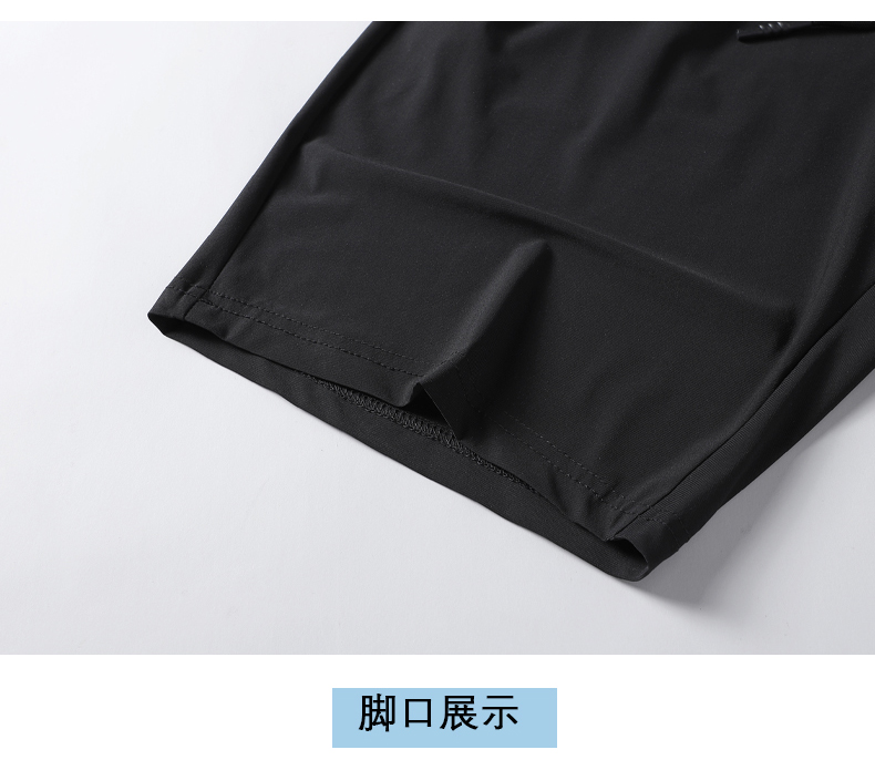 Flat-leg ice silk casual shorts KX1-229